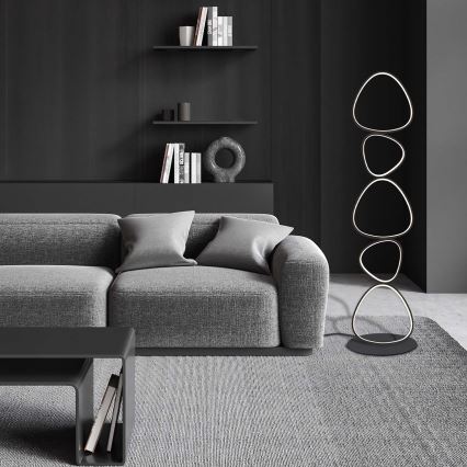 LED Stehleuchte PETRA LED/48W/230V schwarz