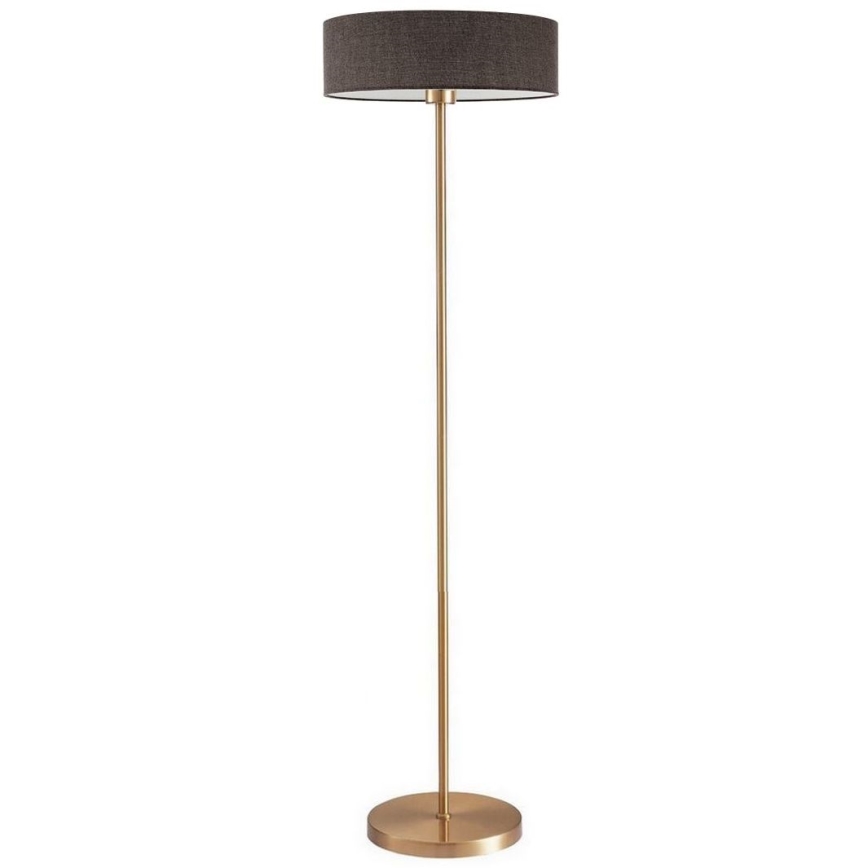 LED-Stehleuchte TUNJA 1xE27/20W/230V Ø 38 cm gold/braun