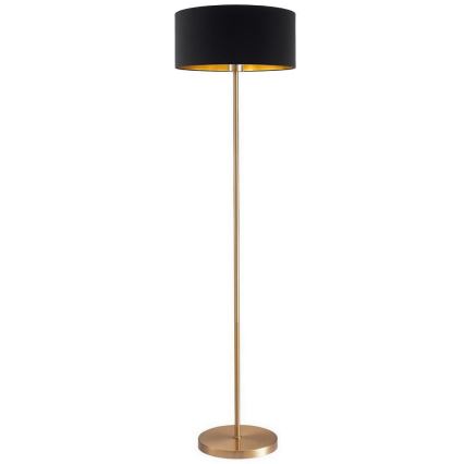 LED-Stehleuchte TUNJA 1xE27/20W/230V Ø 38 cm goldfarben/schwarz