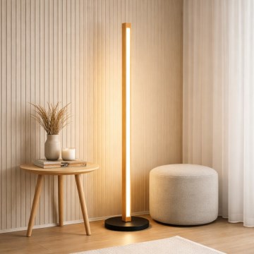 LED Stehleuchte VERDE LED/18W/230V 3000K Eiche/Schwarz