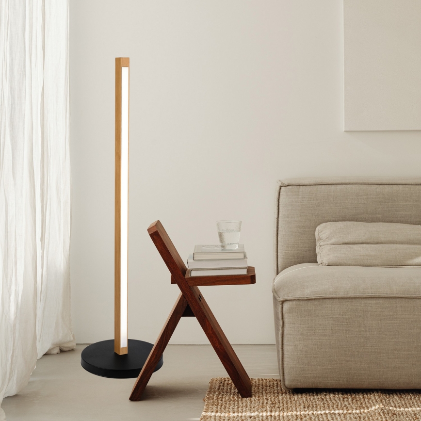 LED Stehleuchte VERDE LED/18W/230V 3000K Eiche/Schwarz