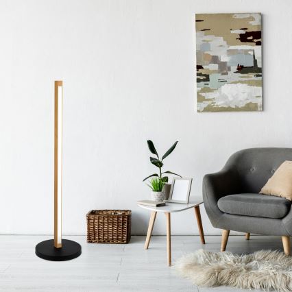 LED Stehleuchte VERDE LED/18W/230V 3000K Eiche/Schwarz