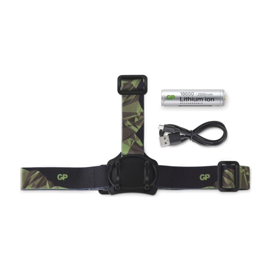 LED Stirnlampe GP DISCOVERY CHR35 LED/3,7V/2600mAh