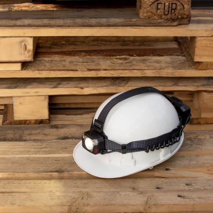 LED wiederaufladbare Stirnlampe mit Dimmfunktion, Sensor, Powerbank-Funktion und rotem Licht LED/10W/5V IP44 1200 lm 4000 mAh