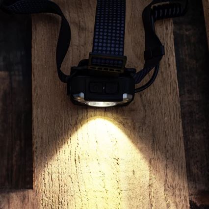 LED wiederaufladbare Stirnlampe mit Dimmfunktion, Sensor, Powerbank-Funktion und rotem Licht LED/10W/5V IP44 1200 lm 4000 mAh