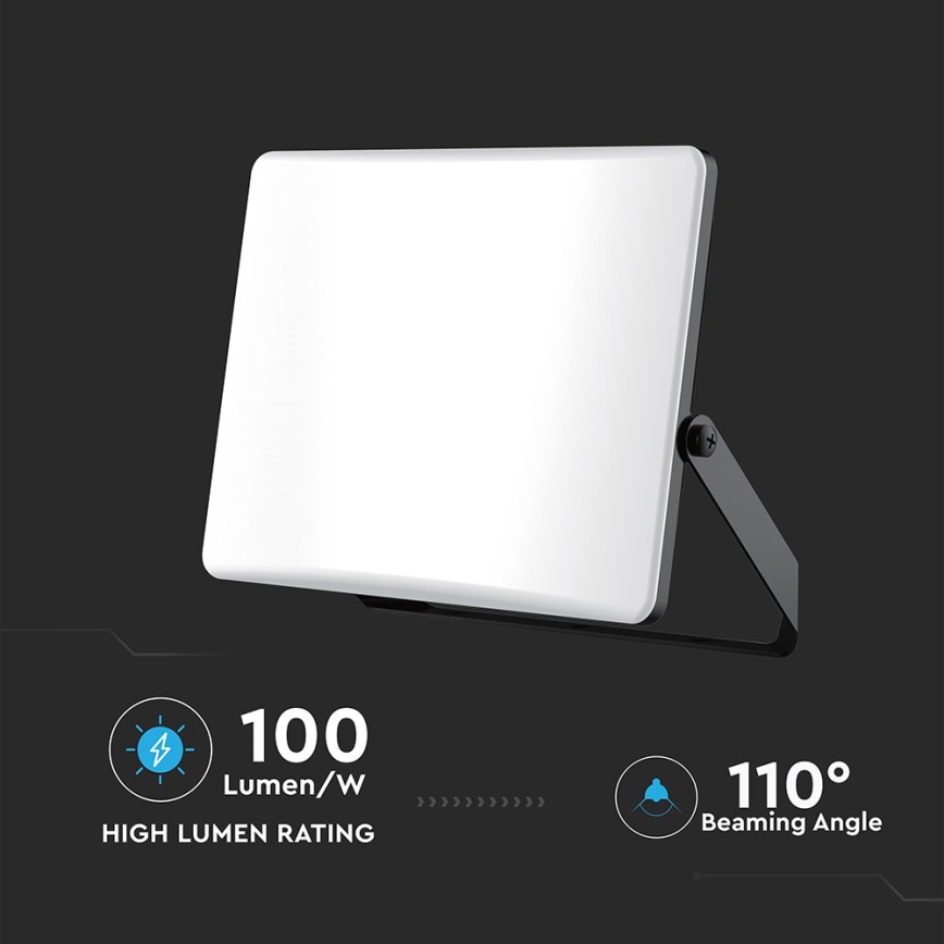 LED-Strahler LED/30W/230V 3000/4000/6500K IP65 schwarz