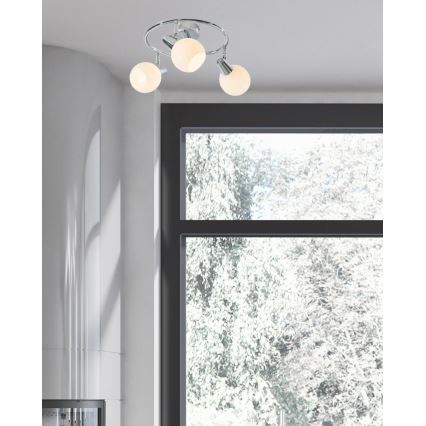 LED-Strahler DOXY 3xE14/4W/230V glänzendes Chrom