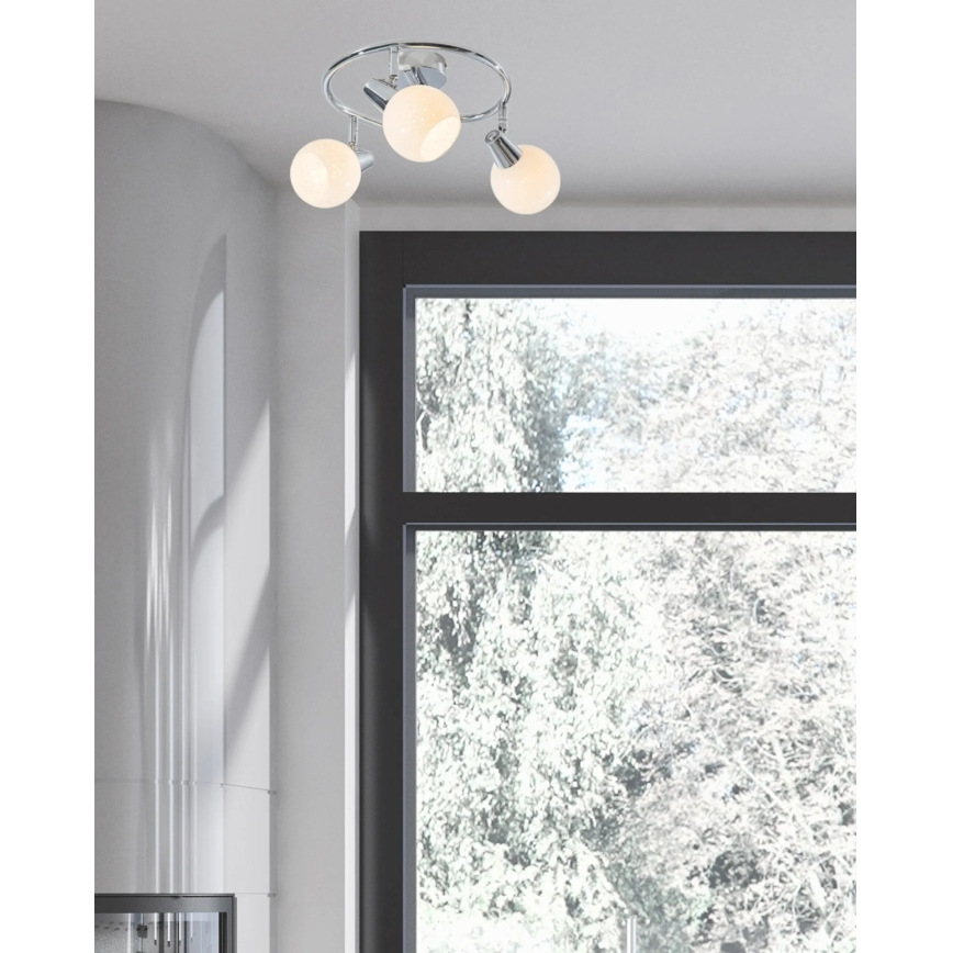 LED-Strahler DOXY 3xE14/4W/230V glänzendes Chrom
