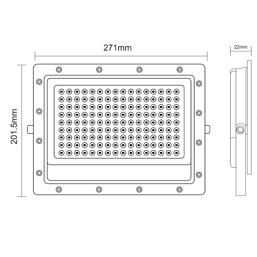 LED-Strahler für den Außenbereich LED/150W/230V 5000K IP65 grau