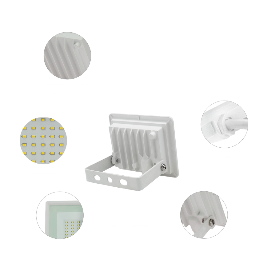 LED-Strahler für den Außenbereich NOCTIS LUX 3 LED/10W/230V 4000K IP65 weiß