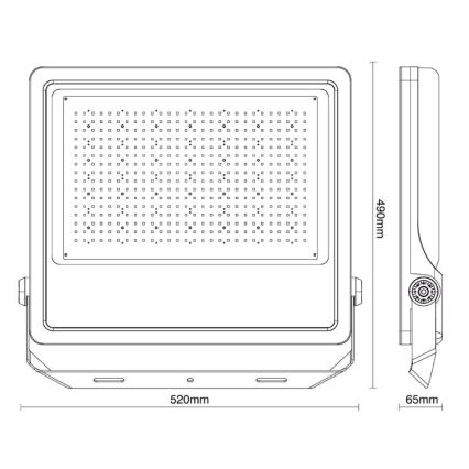 LED-Strahler für den Außenbereich PROFI PLUS LED/400W/230V 5000K IP66