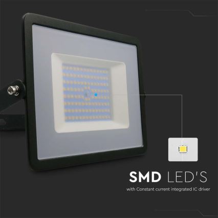 LED-Strahler LED/100W/230V 6500K IP65 schwarz