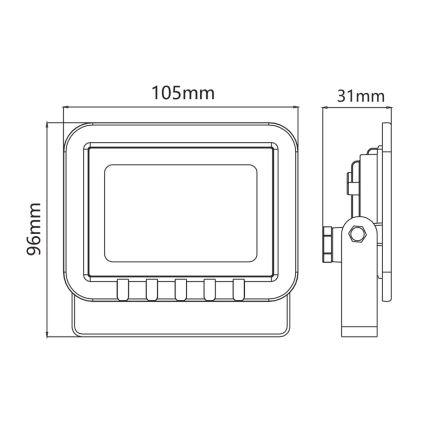 LED-Strahler LED/10W/230V 6500K IP65