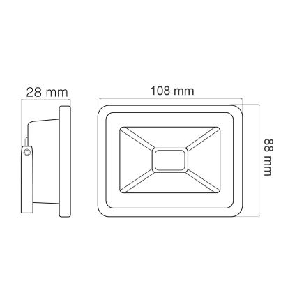 LED Strahler LED/20W/230V