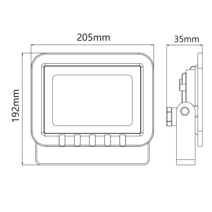 LED Strahler LED/50W/230V