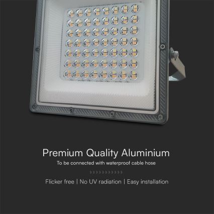 LED-Strahler LED/50W/230V IP65 3000/4000/6500K grau