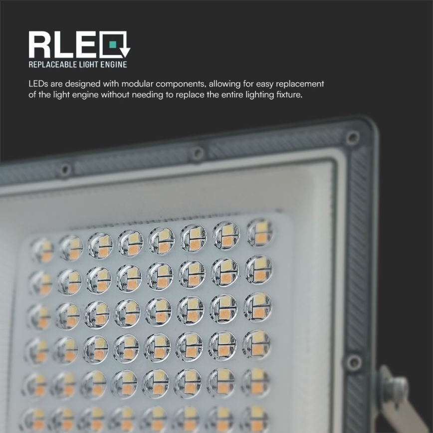 LED-Strahler LED/50W/230V IP65 3000/4000/6500K grau