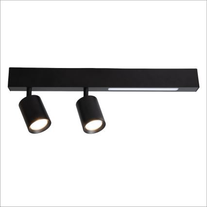 LED-Strahler MAGNET LED/5W/230V + 2xGU10/60W 3000/4000K schwarz