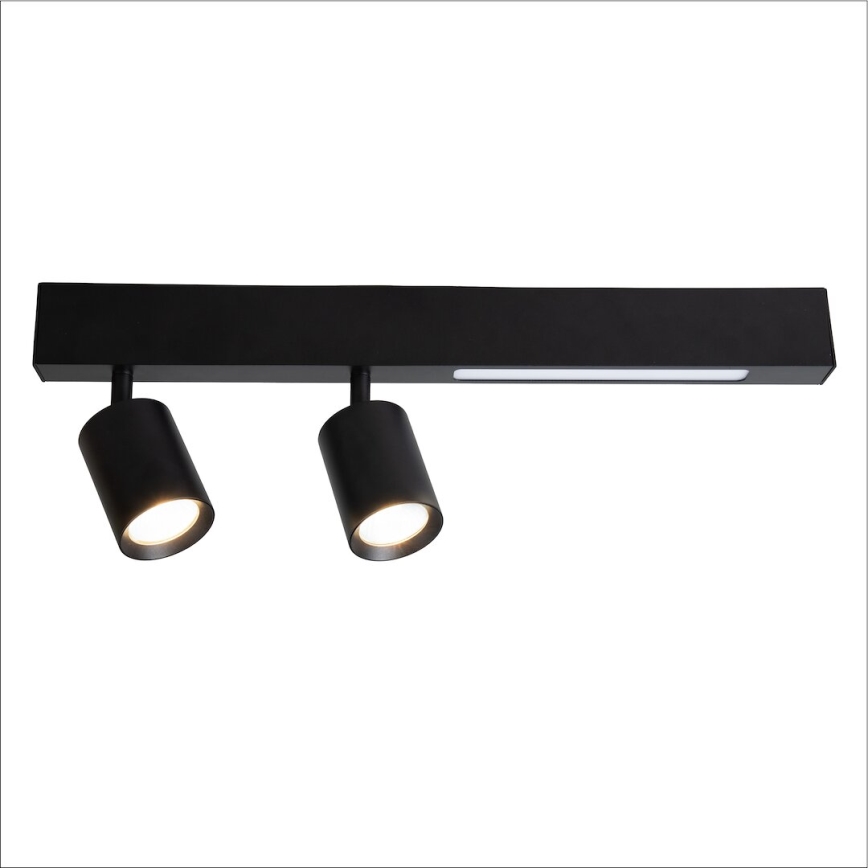 LED-Strahler MAGNET LED/5W/230V + 2xGU10/60W 3000/4000K schwarz