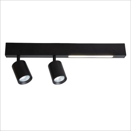 LED-Strahler MAGNET LED/5W/230V + 2xGU10/60W 3000/4000K schwarz