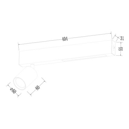 LED-Strahler MAGNET LED/5W/230V + 2xGU10/60W 3000/4000K schwarz