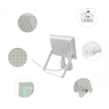 LED-Strahler mit Bewegungsmelder NOCTIS LUX 3 LED/50W/230V 4000K IP44 weiß