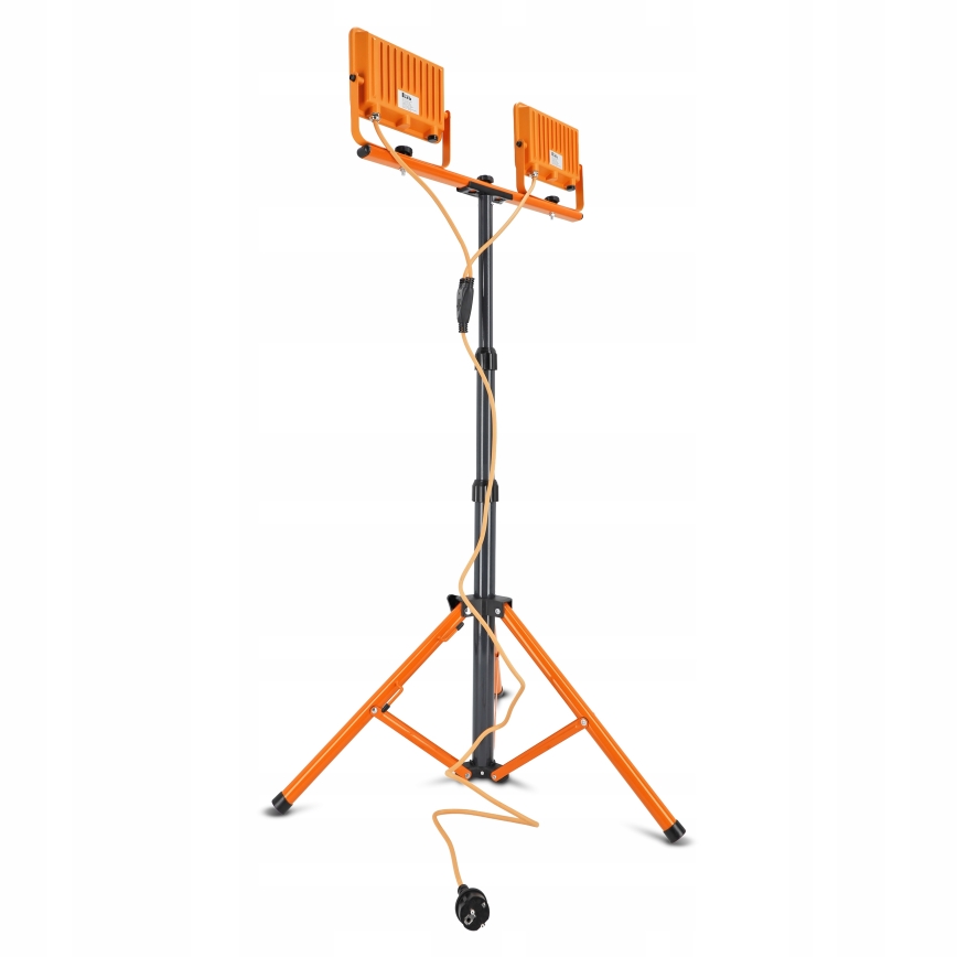 LED-Strahler mit Stativ 2xLED/50W/230V 4500K IP65 orange