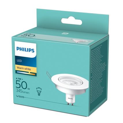 LED-Strahler Philips GU10/4,7W/230V 2700K