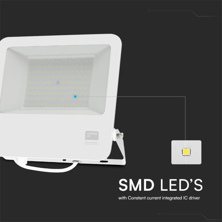 LED-Strahler SAMSUNG CHIP LED/100W/230V 6400K IP65 weiß