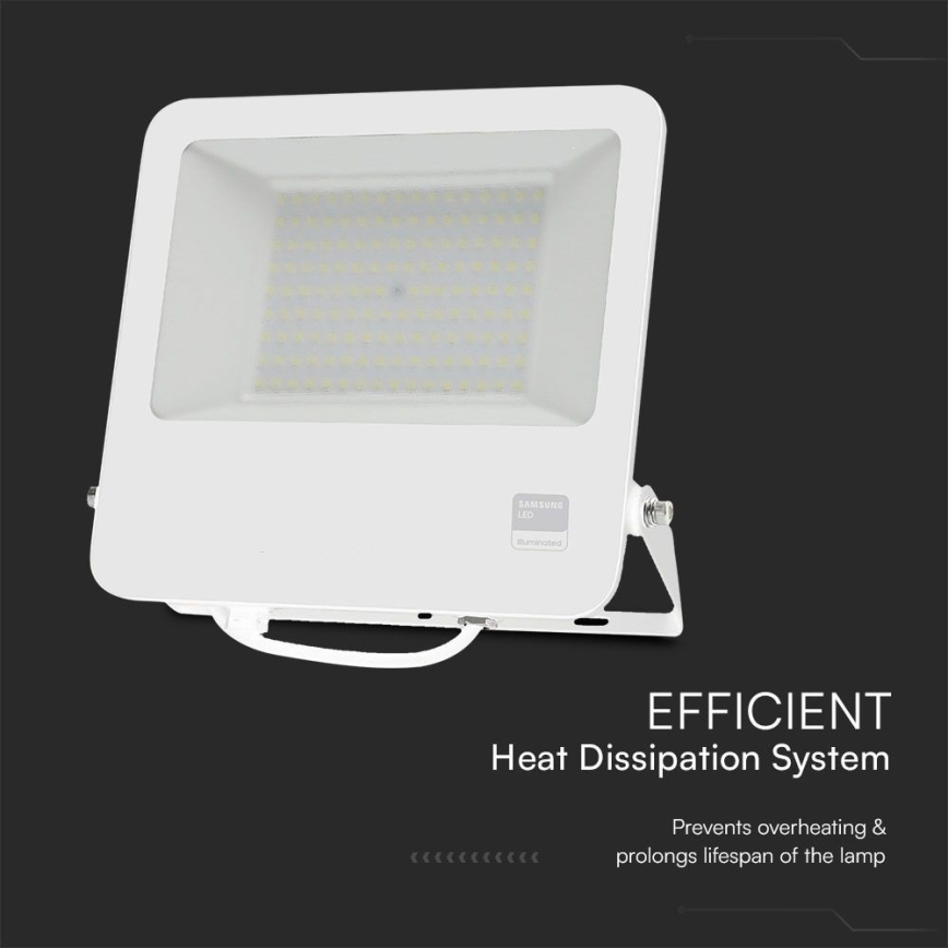 LED-Strahler SAMSUNG CHIP LED/100W/230V 6400K IP65 weiß