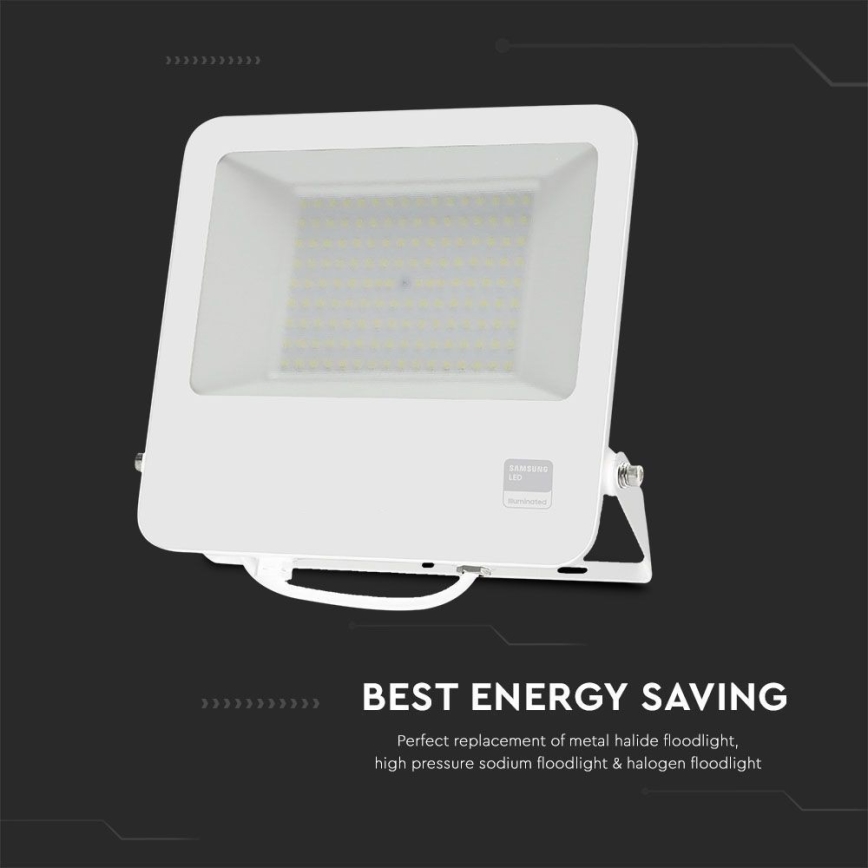 LED-Strahler SAMSUNG CHIP LED/100W/230V 6400K IP65 weiß