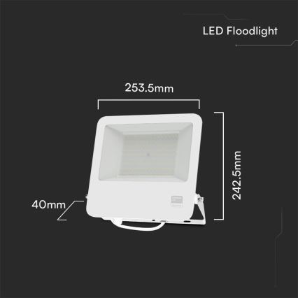 LED-Strahler SAMSUNG CHIP LED/100W/230V 6400K IP65 weiß