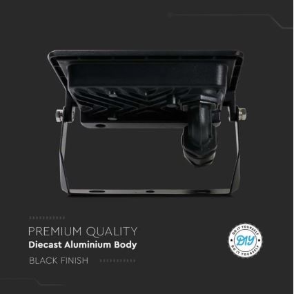 LED-Strahler mit Direktanschluss SAMSUNG CHIP LED/10W/230V IP65 6500K schwarz