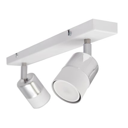 LED-Strahler TUBSSON 2xGU10/4,8W/230V weiß/glänzendes Chrom