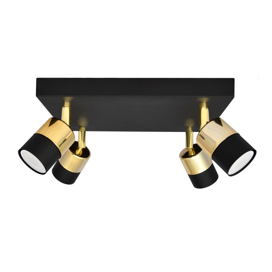 LED-Strahler TUBSSON 4xGU10/4,8W/230V schwarz/golden