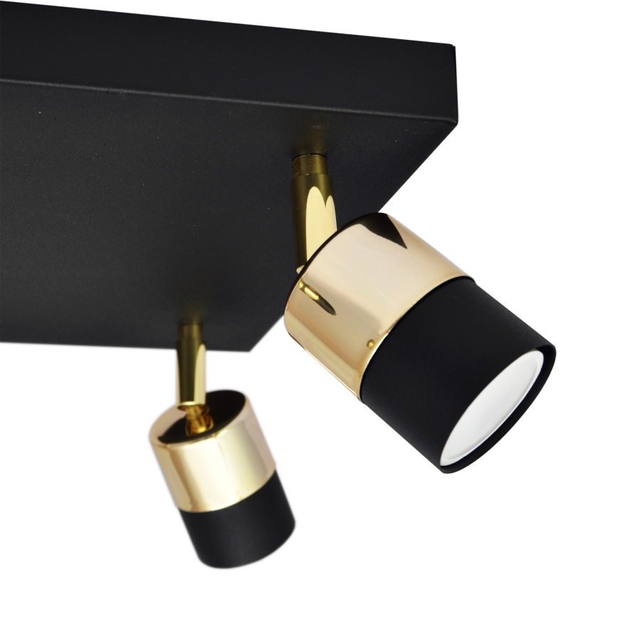 LED-Strahler TUBSSON 4xGU10/4,8W/230V schwarz/golden