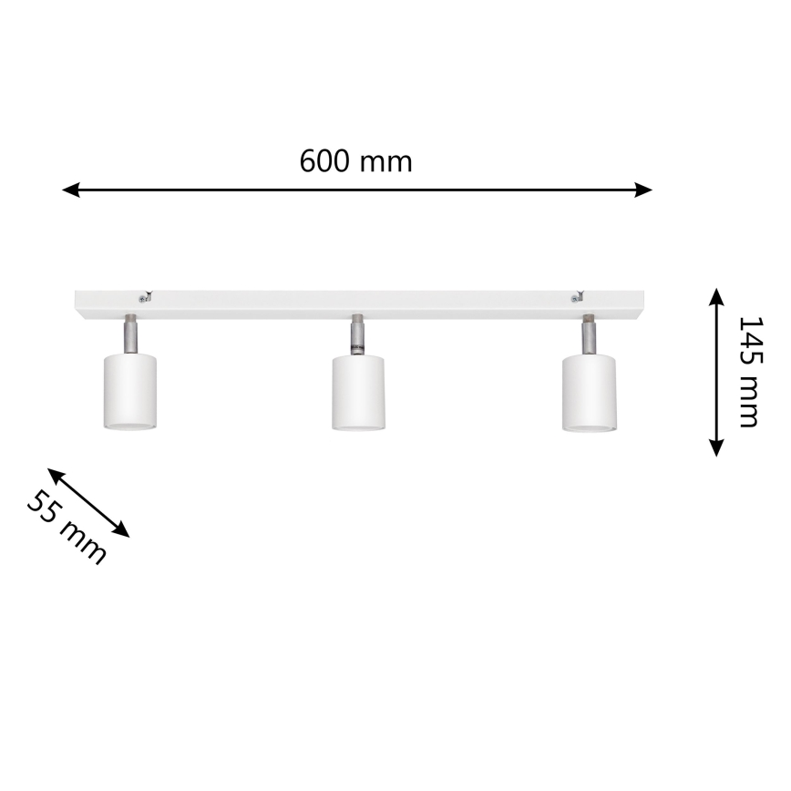 LED-Strahler TUNE 3xGU10/4,8W/230V weiß