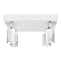 LED-Strahler TUNE 4xGU10/4,8W/230V mattes Chrom/weiß