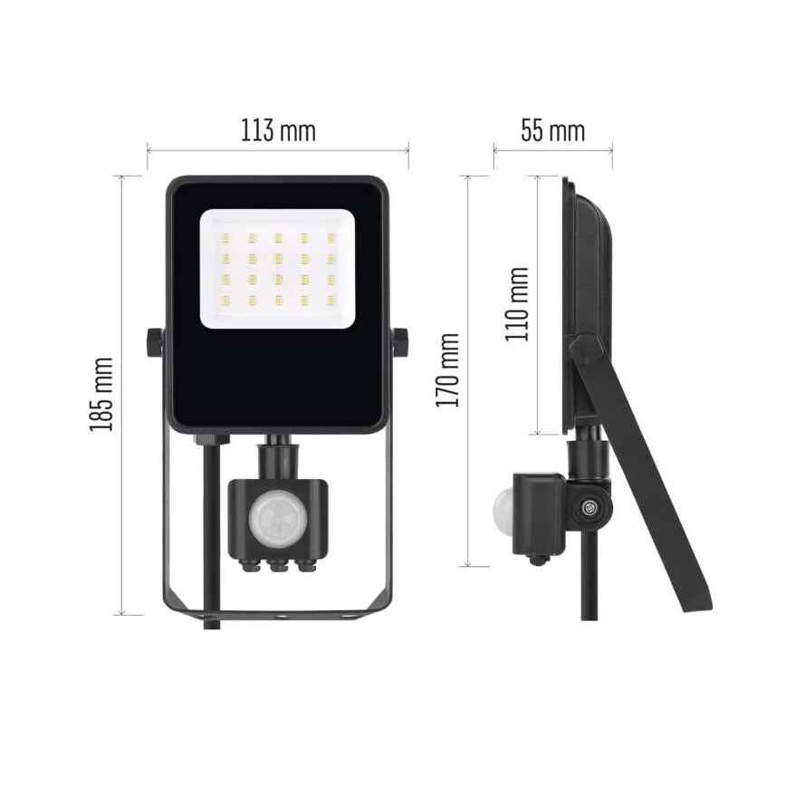 LED-Strahler mit Sensor VISIO LED/10W/230V 4000K IP65
