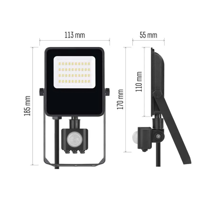 LED-Strahler mit Sensor VISIO LED/20W/230V 4000K IP65
