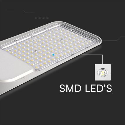 LED Straßenlaterne mit Dämmerungssensor SAMSUNG CHIP LED/100W/230V 4000K IP65 grau