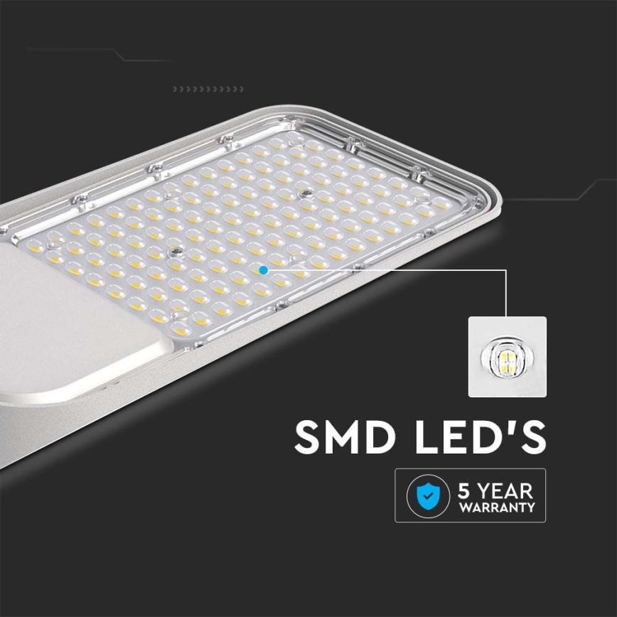 LED Straßenlampe SAMSUNG CHIP LED/100W/230V 4000K IP65 grau