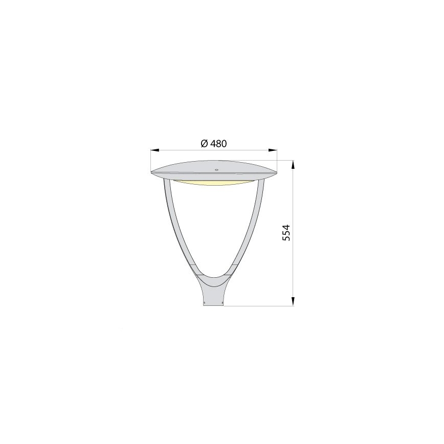 LED-Straßenleuchte PARK SOFT LED/60W/230V 4000K IP65