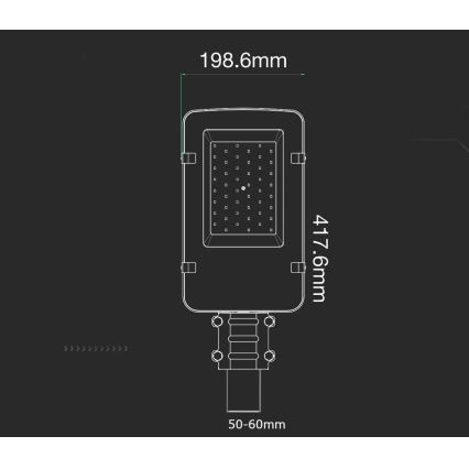 LED-Straßenleuchte SAMSUNG CHIP LED/30W/230V 4000K IP65