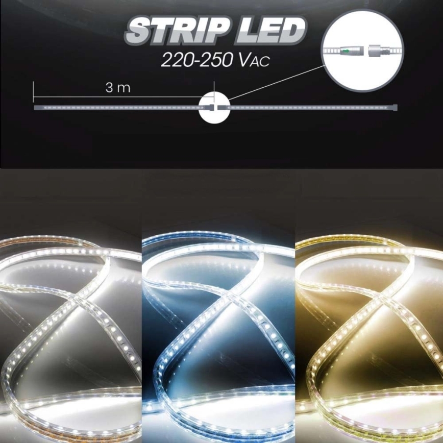 LED-Streifen EASY CONNECT LED/14,4W/230V 3m IP67 kaltweiß