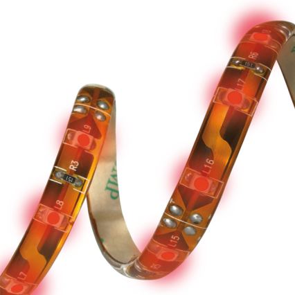 LED pásek vodotěsný 5m IP65 červená - GXLS011