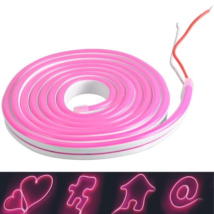 LED-Streifen NEON 2 m LED/17W/12V IP65 pink