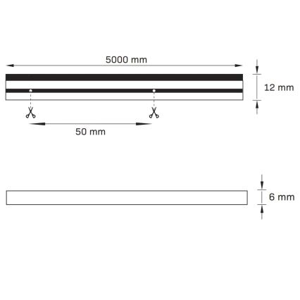 LED-Streifen NEON 5m LED/40W/24V rosa IP65
