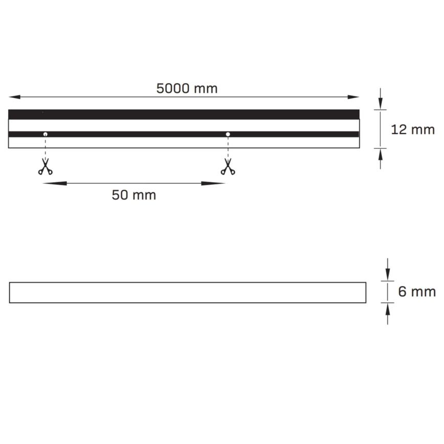 LED-Streifen NEON 5m LED/40W/24V rosa IP65