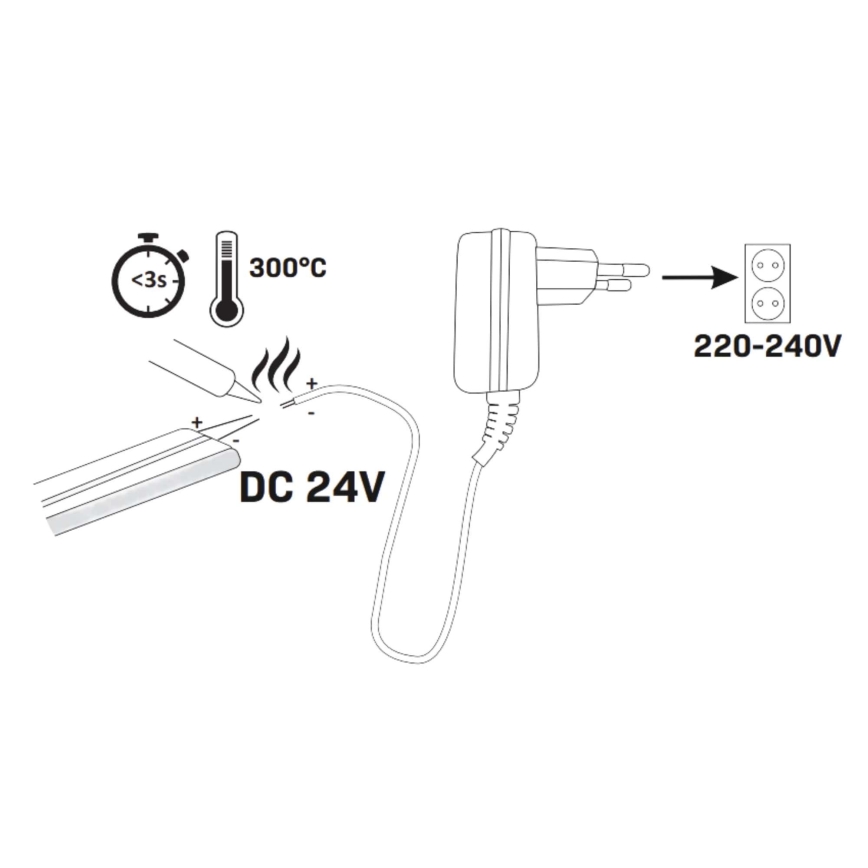LED-Streifen NEON 5m LED/40W/24V rosa IP65